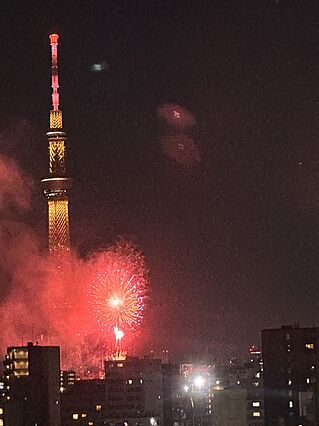 バルコニーから...