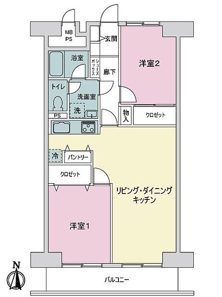 間取りを拡大表示