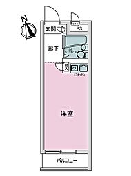 日興パレス西荻窪ＰＡＲＴ3 ワンルームの間取り