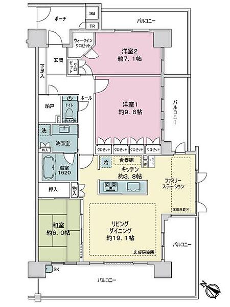 間取りを拡大表示
