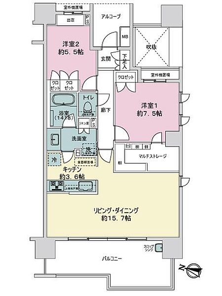 間取りを拡大表示