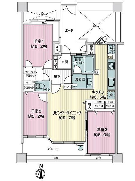 間取りを拡大表示