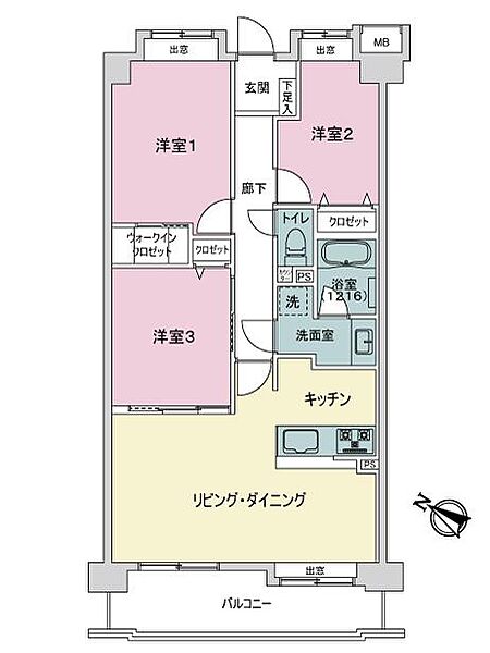間取りを拡大表示
