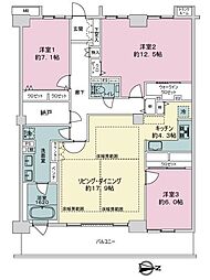 東京マスタープレイス 3LDKの間取図画像