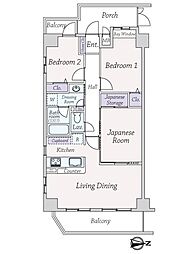 ロイヤルステージ淵野辺 3LDKの間取図画像