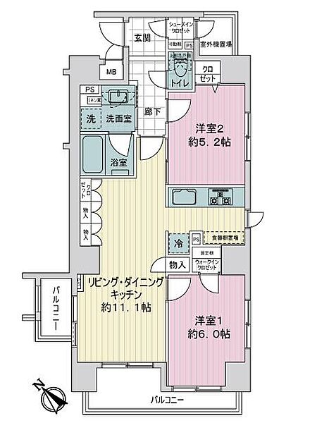 間取りを拡大表示