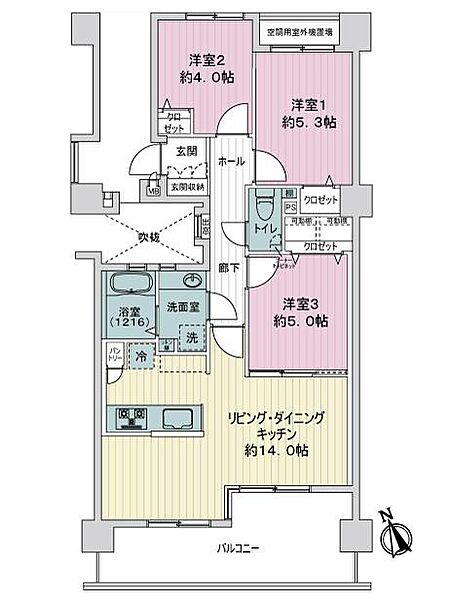 間取りを拡大表示