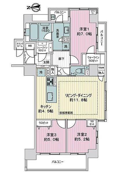 間取りを拡大表示