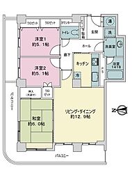 ザ・シーン徳川園 3LDKの間取図画像