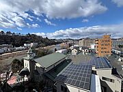 バルコニーからの眺望　バルコニーから広瀬川を一望できます。