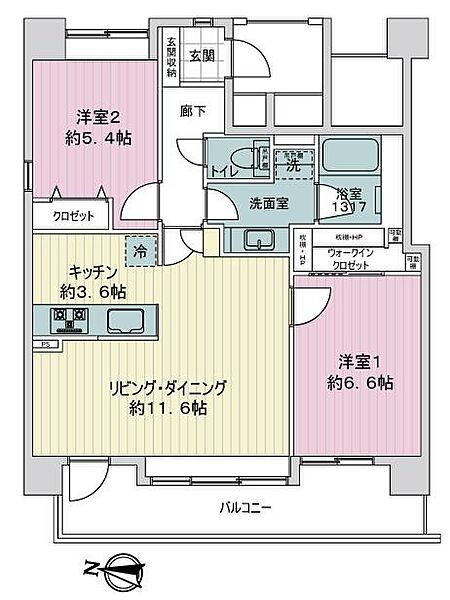 間取りを拡大表示