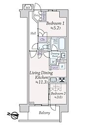 間取図画像 2LDK
