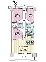 ライオンズプラザ湘南藤沢 3LDKの間取図画像