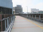 3階ペデストリアンデッキ　広島駅、エキシティ方面へアクセス可能