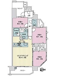 間取図画像 3LDK