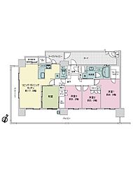 アーバンビュー牛田本町 4LDKの間取図画像
