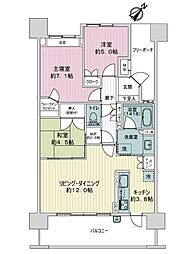 パークホームズ西原 3LDKの間取図画像