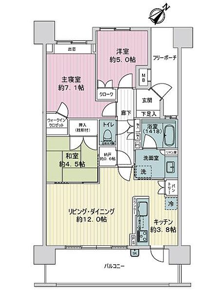 間取りを拡大表示