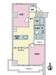 間取図画像 2LDK