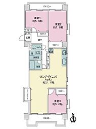 間取図画像 3LDK