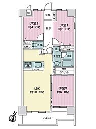 藤和シティコープ平尾駅前 3LDKの間取図画像