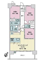 ファーネスト博多レヴィア 3LDKの間取図画像