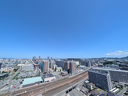 北向きバルコニーからの眺望(眺望は永続的に保証されません)