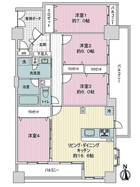 間取りを拡大表示