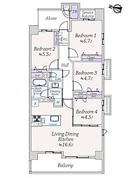 間取図画像 4LDK