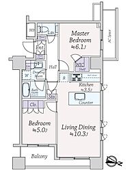 間取図画像 2LDK