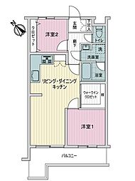 間取図画像 2LDK