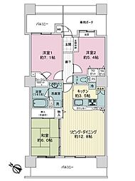 間取図画像 3LDK