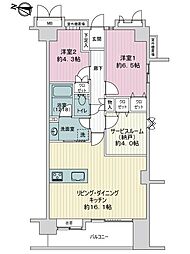 間取図画像 2SLDK