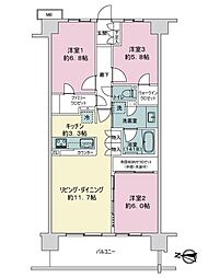 間取図画像 3LDK