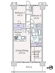 間取図画像 3LDK