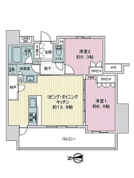 間取りを拡大表示
