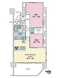 間取図画像 2LDK