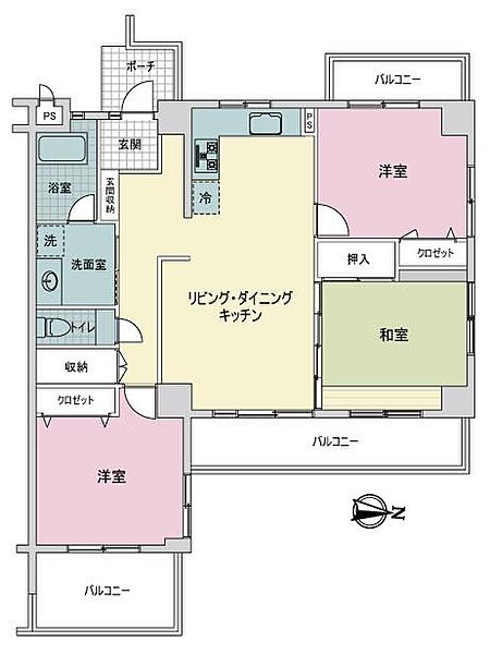 間取りを拡大表示