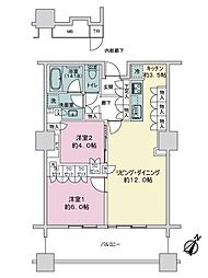 間取図画像 2LDK