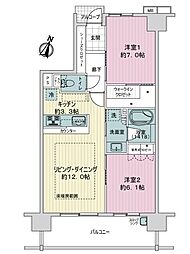 間取図画像 2LDK