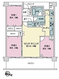 間取図画像 3LDK