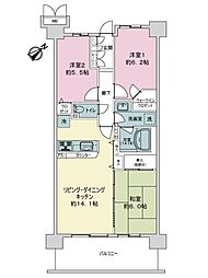 ネバーランド北小金サンフォート 3LDKの間取図画像