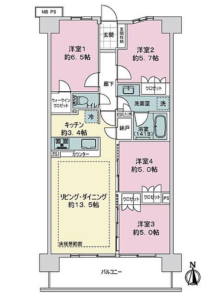 間取りを拡大表示
