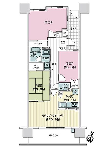 間取りを拡大表示