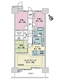 ミリカ・テラスII街区 3LDKの間取り