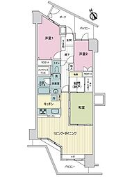 北千里パークスクエア 3LDKの間取図画像