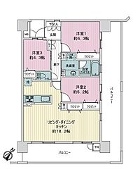 ルネパークオアシス 3LDKの間取図画像