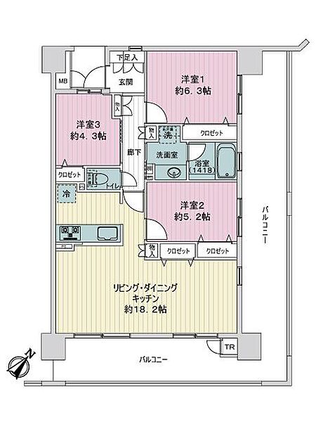 間取りを拡大表示