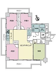 ライオンズマンション豊中上野東 4LDKの間取図画像