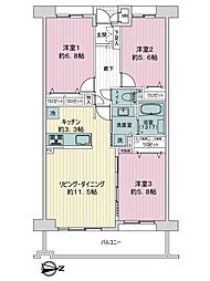 間取図画像 3LDK